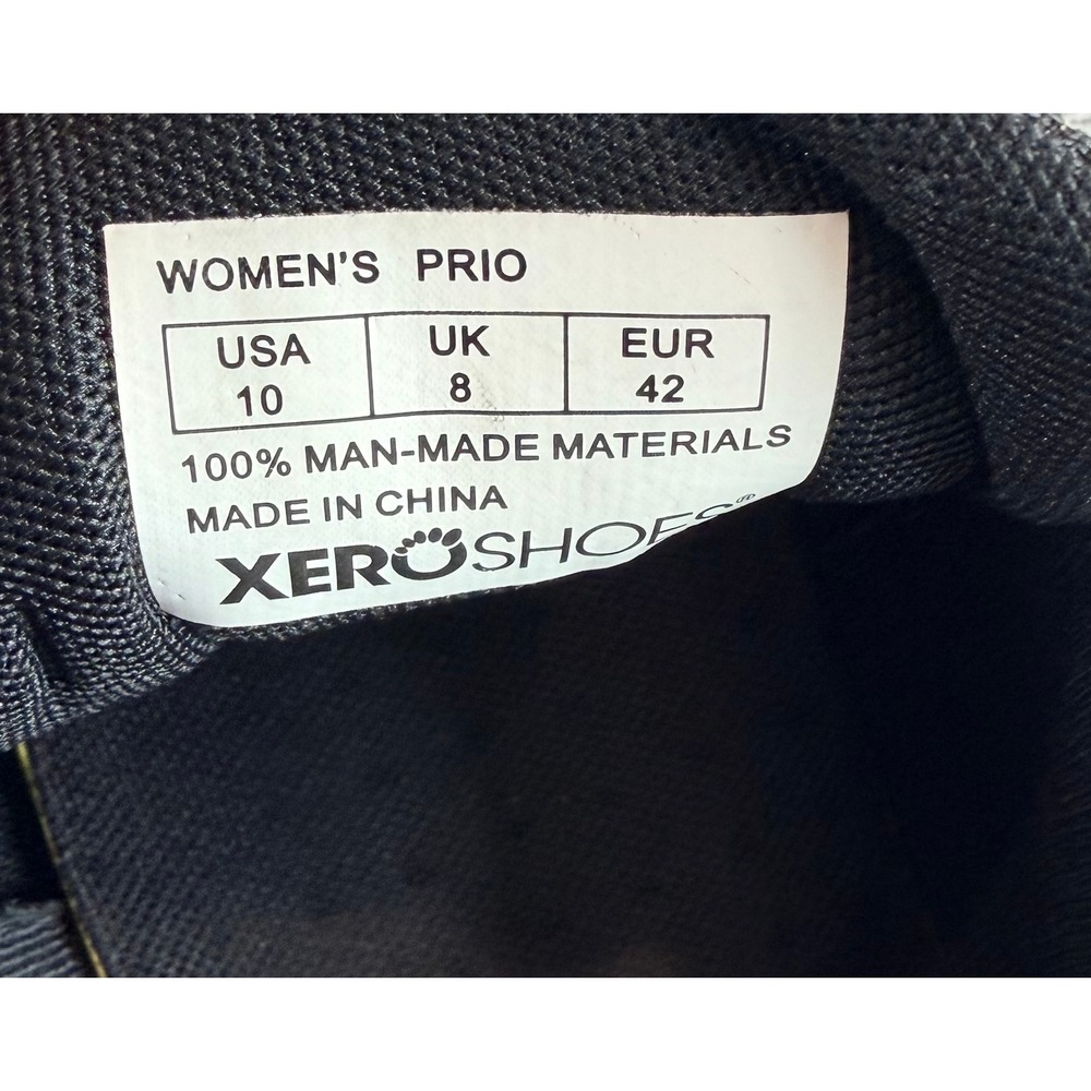 Xero Shoes Women Prio Minimalist Barefoot Running Training Shoes Black Size 10 - Picture 2 of 16